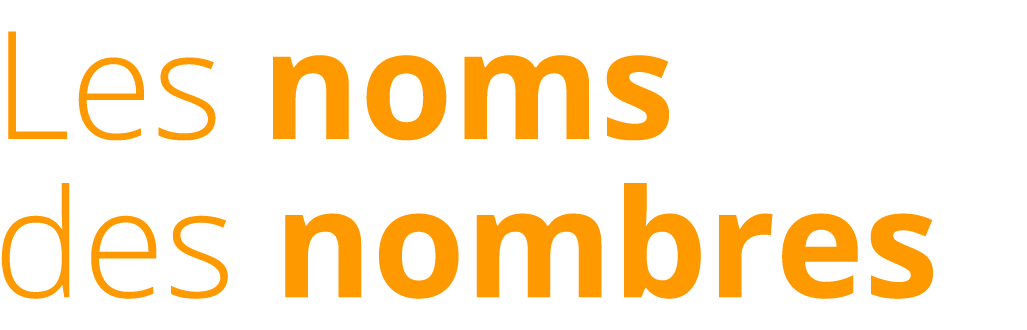 Die Namen der Nummern