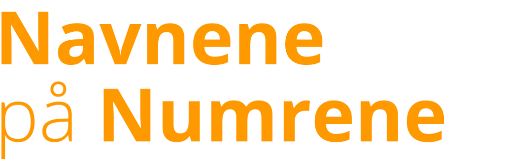 Die Namen der Nummern